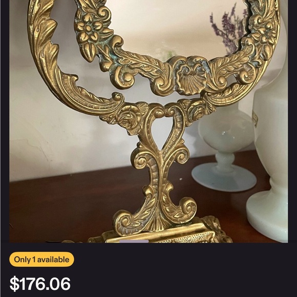 Antique gilded bronze Ornate frame piece - Picture 14 of 15